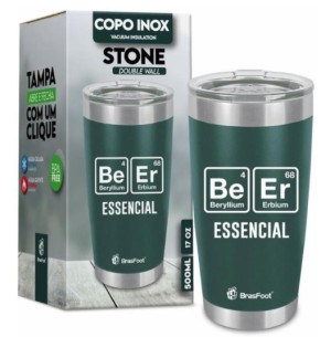 COPO TÉRMICO STONE 500ML VERDE