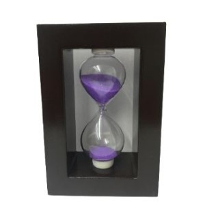 AMPULHETA VIDRO 12CM