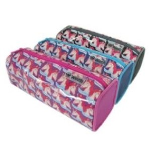 PORTA LÁPIS UNICÓRNIOS 20CM 1 DIVISÓRIA PVC