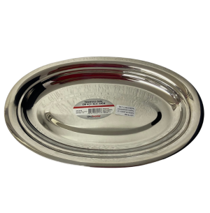 TRAVESSA INOX OVAL 30X19CM