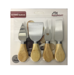 TALHER INOX KIT 4PÇS P/ QUEIJO