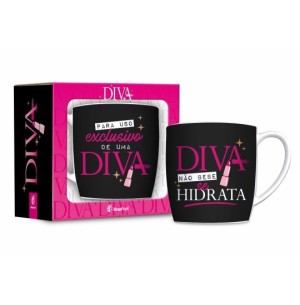 CANECA PORCELANA 300ML URBAN USO EXCLUSIVO DIVA