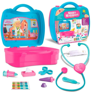 MINHA MALETINHA DOUTORA C/ ACESSÓRIOS E MASSINHA