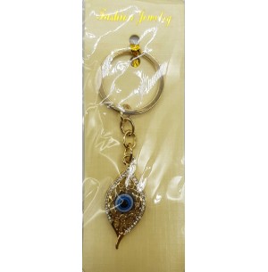 CHAVEIRO METAL STRASS OLHO GREGO
