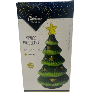 ÁRVORE PORCELANA LUZ 20CM