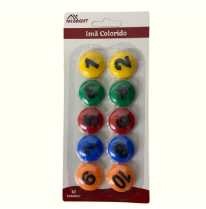 IMÃ BOTÃO 10UN 3CM