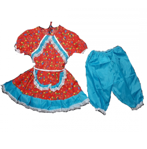 VESTIDO INF.TEC.C/ BERMUDA GRACINHA TAM.P/MG