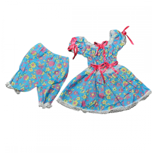 VESTIDO INF.TEC.C/BERMUDA BABY TAM.P/M/G