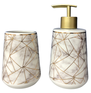 KIT BANHEIRO PORCELANA 2PÇS