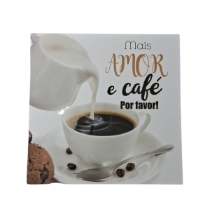 QUADRO DEC.MDF 20X20CM FRASE