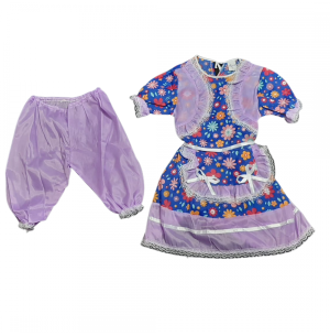 VESTIDO INF.TEC.C/BERMUDA MAGUINHA  TAM.4/6/8/10/12/14