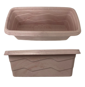 VASO PLÁSTICO 20X7X9CM FLOREIRA