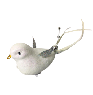  ENFEITE PASSÁRO GLITTER 7CM PREGADOR