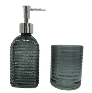 KIT BANHEIRO VIDRO 2PÇS