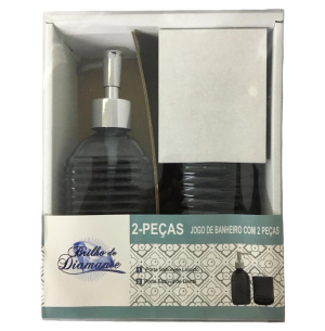 KIT BANHEIRO VIDRO 2PÇS