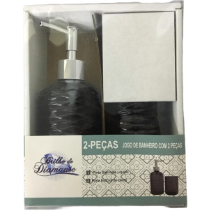 KIT BANHEIRO VIDRO 2PÇS