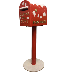 CAIXA DE CORREIO NOEL 33X24X97CM