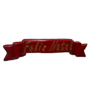 PLACA FAIXA FELIZ NATAL 190X46CM