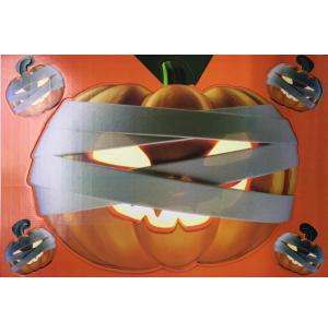 HALLOWEEN PAINEL DECOR.ABÓBORA 60X44CM