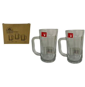 CANECA VIDRO CERVEJA 372ML 2UN