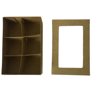 CAIXA DOCE KRAFT C/ VISOR P/6UN