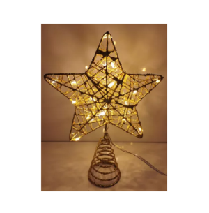 PISCA PONTEIRA ESTRELA 20 LEDS 18CM AM ARAMADA BIVOLT