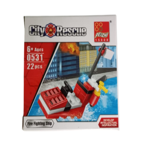 BLOCO MONTAR 22PÇS RESCATE