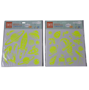 ADESIVO BRILHA NO ESCURO 20X25CM