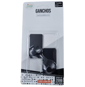 GANCHO ADESIVO PLAST.2UN