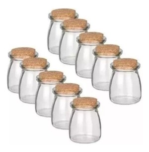 MINI POTE VIDRO 7CM 10UN