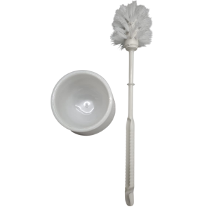 ESCOVA SANITÁRIA C/ SUPORTE PLÁST.33CM