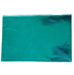 SACO METAL 20X29CM 50UN LISO VERDE