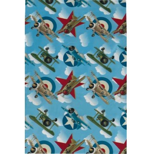 SACO METAL 20X29CM 50UN AVIÕES DE COMBATE