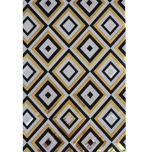 SACO METAL 25X36CM 50UN RETRÔ DOURADO