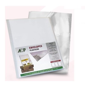 ENVELOPE PLAST.4F 100UN A4 MÉDIO