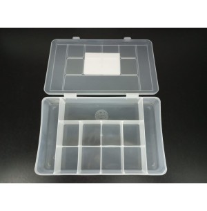 MALETA ORGANIZADORA PLÁST.11 DIV. 28X17CM TRANSPARENTE