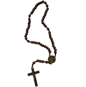 TERÇO MADEIRA 46CM N.S.APARECIDA