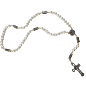 TERÇO PÉROLA 49CM SÃO BENTO