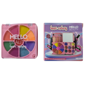 KIT MAQUIAGUEM LOVE COLORS HELLO BEAUTY 21 CORES