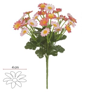 FLOR BUQUÊ MARGARIDA X7 29CM ROSA