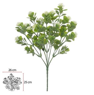 FLOR BUQUÊ X5 32CM BRANCO