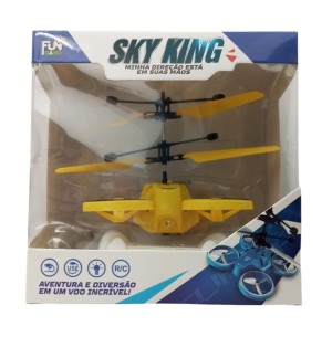 HELICÓPTERO SENSOR 13CM CONTROLE