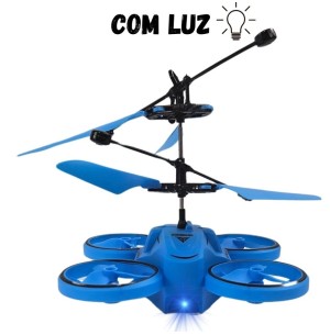 HELICÓPTERO SENSOR 13CM CONTROLE