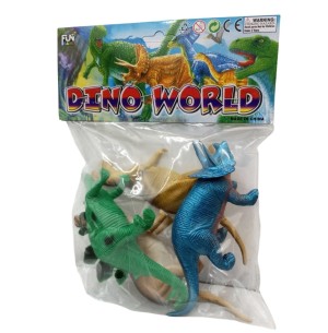 ANIMAL VINIL DINOSSAURO 4 PEÇAS