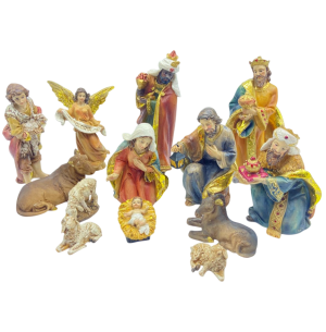 RESINA PRESÉPIO 13 FIGURAS 15CM