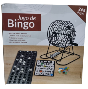 BINGO GLOBO METAL 18 CARTELAS