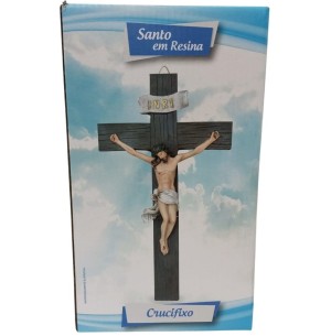 RESINA CRUCIFIXO IMAGEM JESUS 23CM
