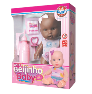 BONECA MEU BEIJINHO BABY NEGRA