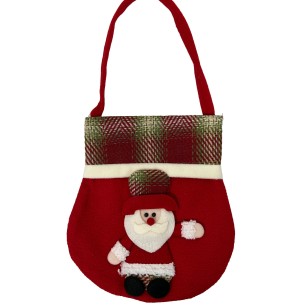 ENFEITE BOLSA FELTRO BONECO 24X27CM