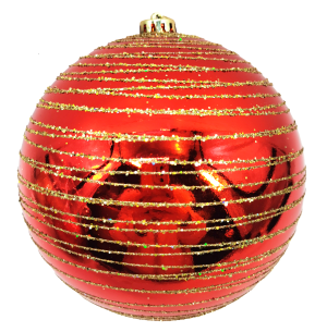 BOLA PCT 25CM DECORADA GLITTER VM